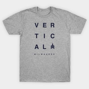 Vertical Stacked - Blue T-Shirt